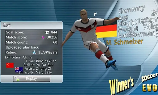 Capturas de tela do Winner Soccer Evolution
