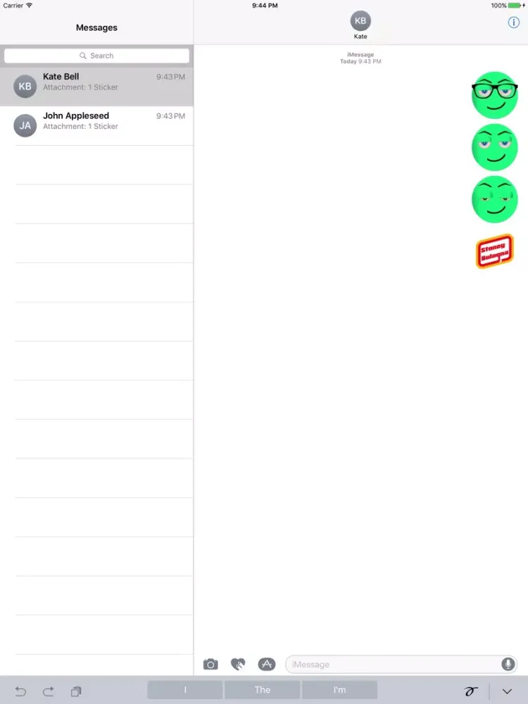 Capturas de tela do Sticky Icky Stickers iPad 