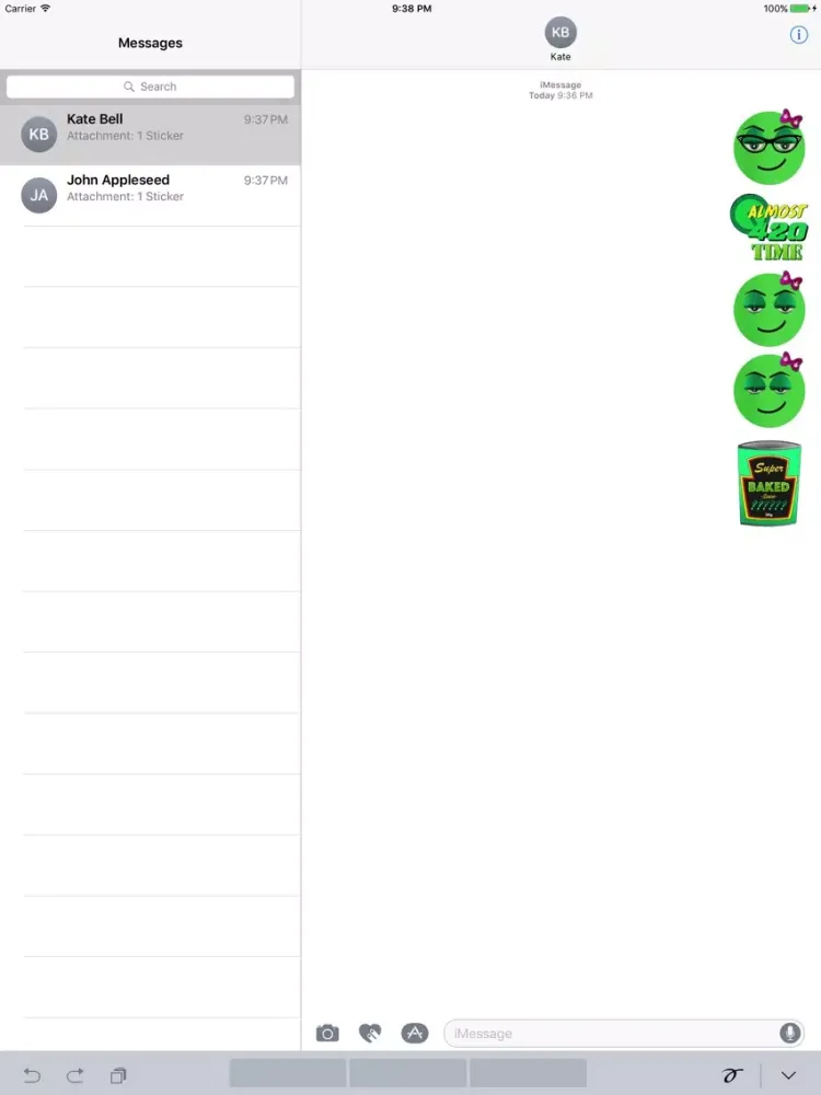Capturas de tela do Sticky Icky Stickers iPad 