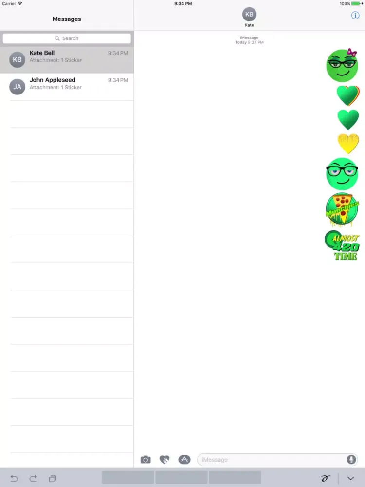 Capturas de tela do Sticky Icky Stickers iPad 