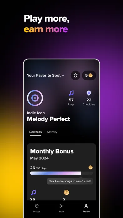 Tangkapan skrin TouchTunes: Control Bar Music