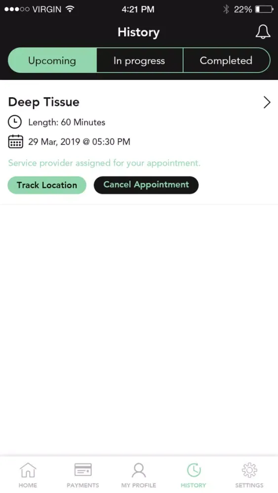 Tangkapan skrin Touch Massage