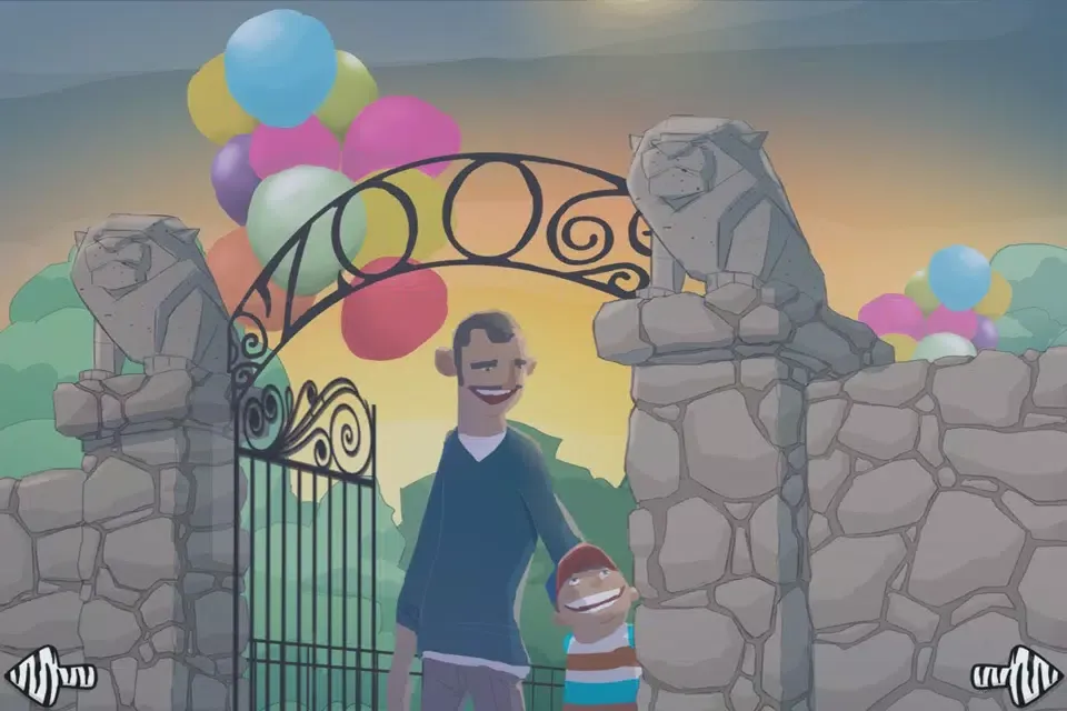 Capturas de pantalla de A night at the zoo - interactive book for children
