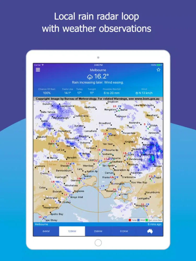 Capturas de pantalla de AUS Rain Radar - Bom radar iPad 