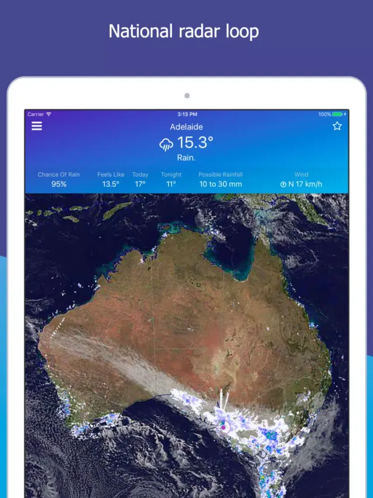 Capturas de pantalla de AUS Rain Radar - Bom radar iPad 
