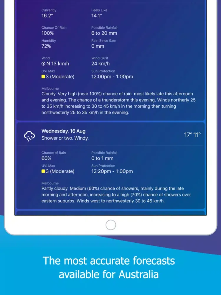 Capturas de pantalla de AUS Rain Radar - Bom radar iPad 