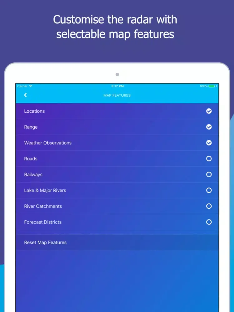 Capturas de pantalla de AUS Rain Radar - Bom radar iPad 