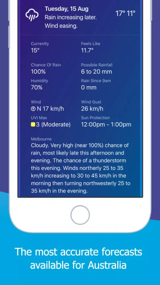 Capturas de pantalla de AUS Rain Radar - Bom radar