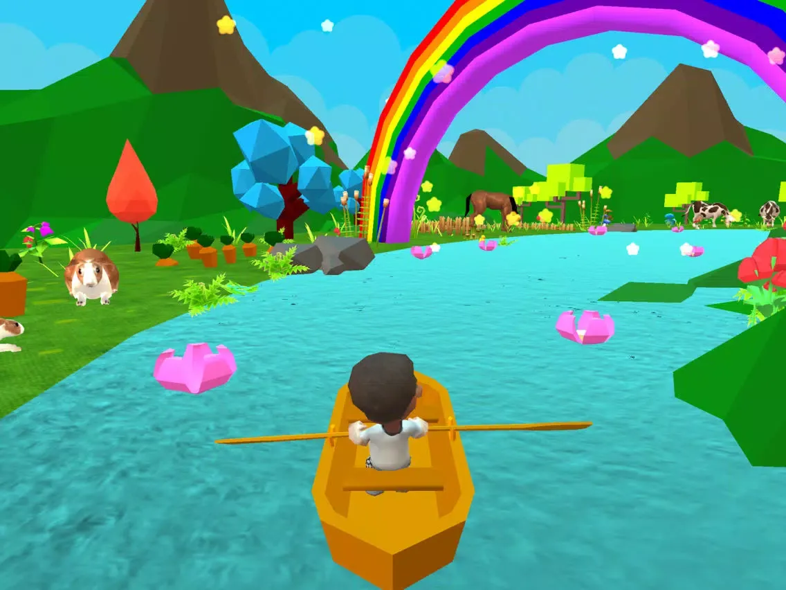Learn Animal Sounds: 3D Zoo Jungle Safari For Kids iPad 应用截图