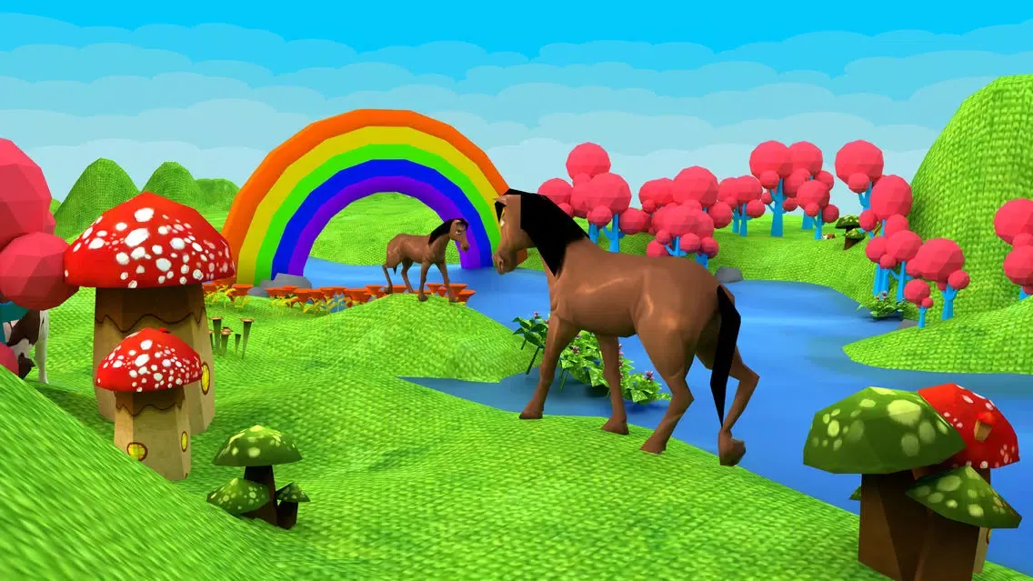 Learn Animal Sounds: 3D Zoo Jungle Safari For Kids应用截图