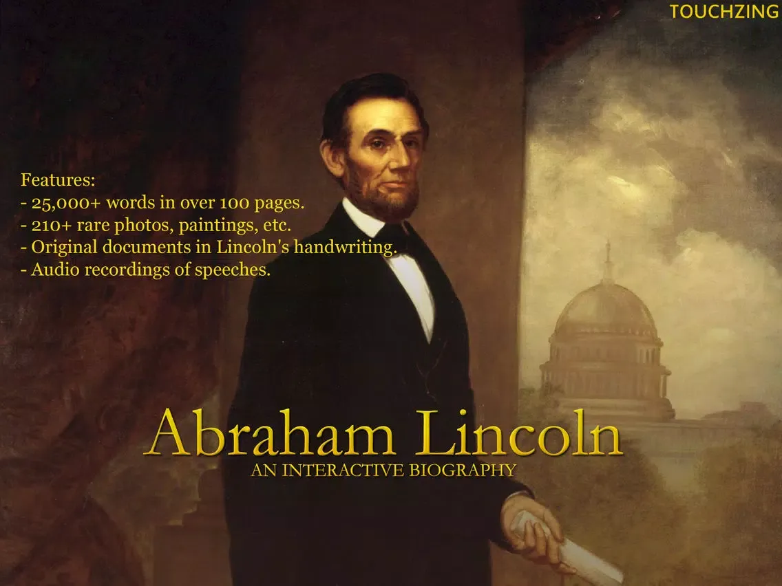 Abraham Lincoln Interactive Biography iPad  Screenshots