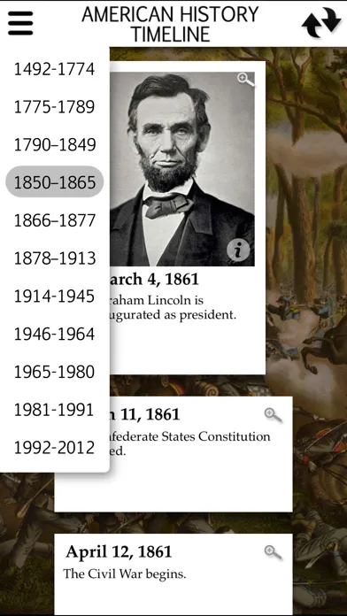 Zrzuty ekranu American History - Revolution