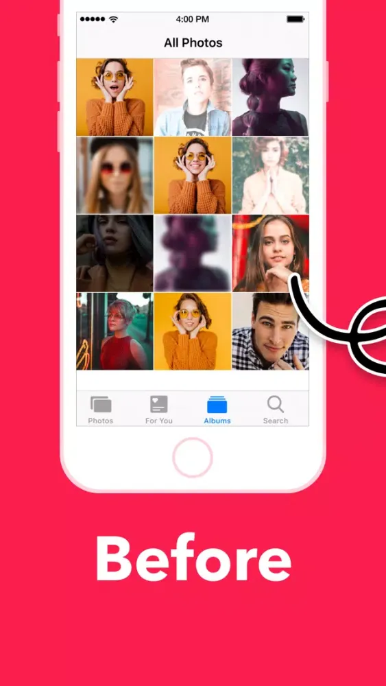 Tangkapan skrin Shredder: Clean Photo Library