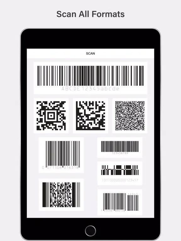 Barcode Scanner,QR Code Reader iPad  스크린샷