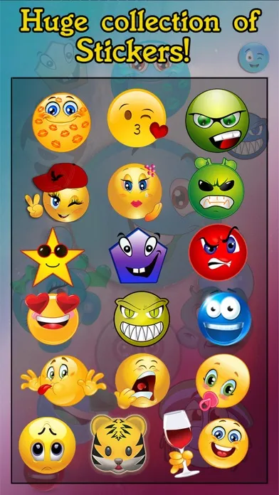 Capturas de tela do Emoji Camera Stickers: Add Cool Emoticon smiley Flirty Expression To Your Picture