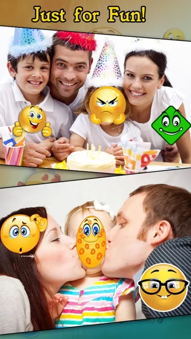 Capturas de tela do Emoji Camera Stickers: Add Cool Emoticon smiley Flirty Expression To Your Picture