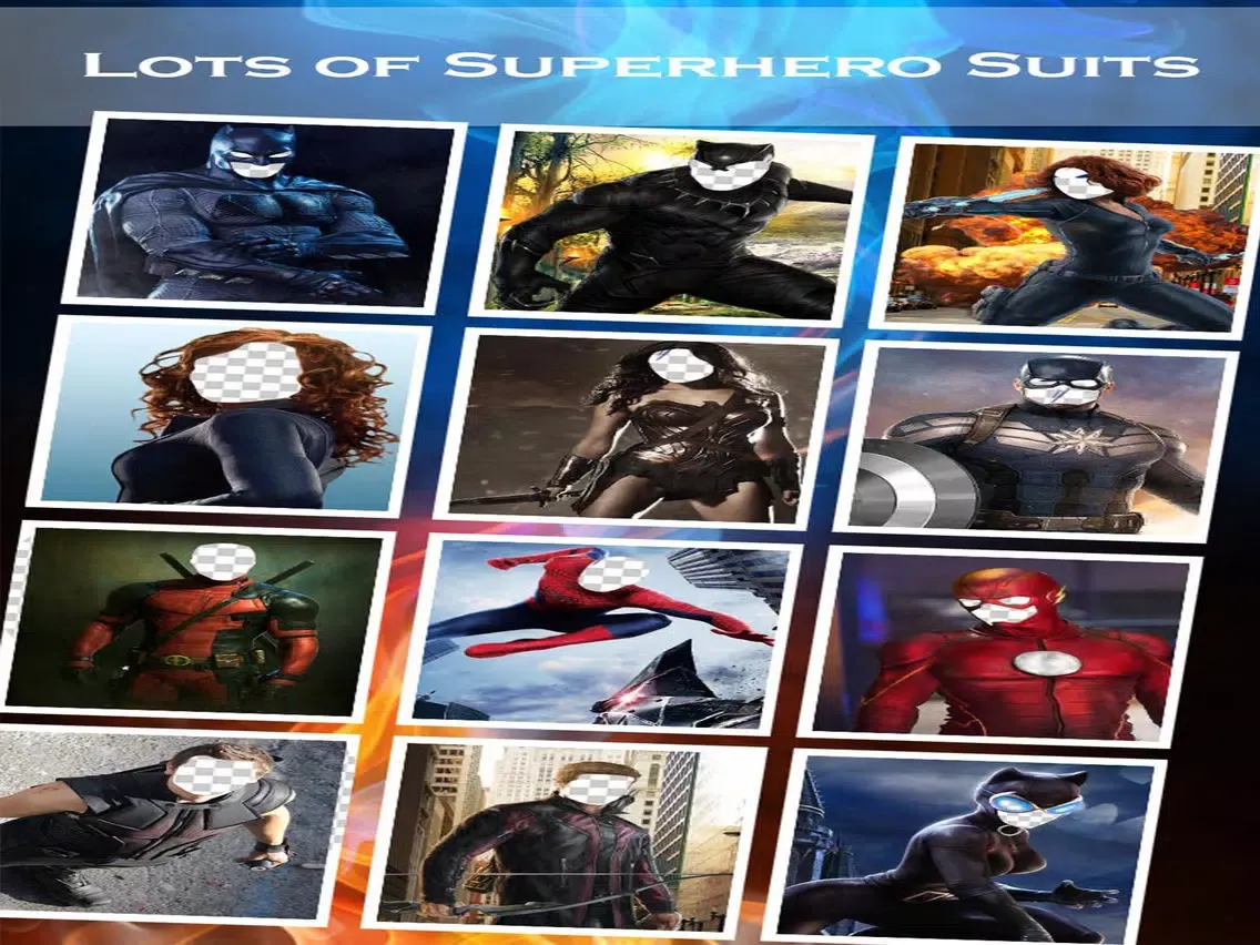 Superhero.s Face Changer 2 - Faceswap.s App & Funny Photo Editing with Superhero Suit.e iPad  स्क्रीनशॉट