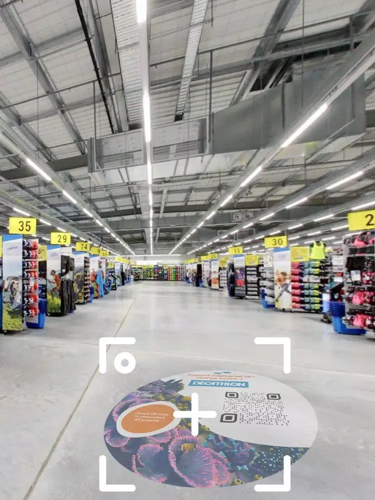Tangkapan skrin Decathlon AR Underwater iPad 