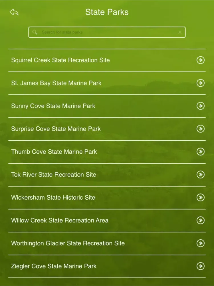 Alaska State Parks iPad 應用截圖