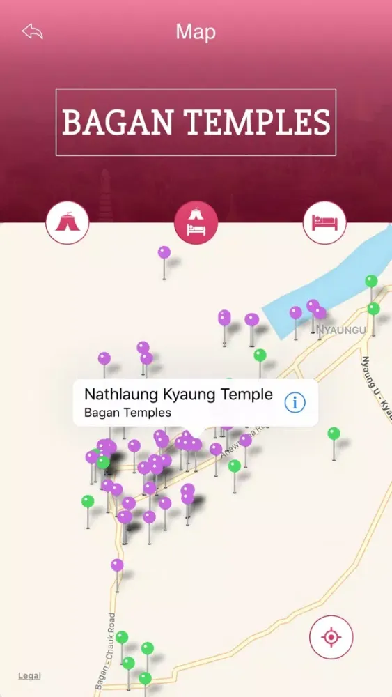 ภาพหน้าจอของ Bagan Temples Travel Guide