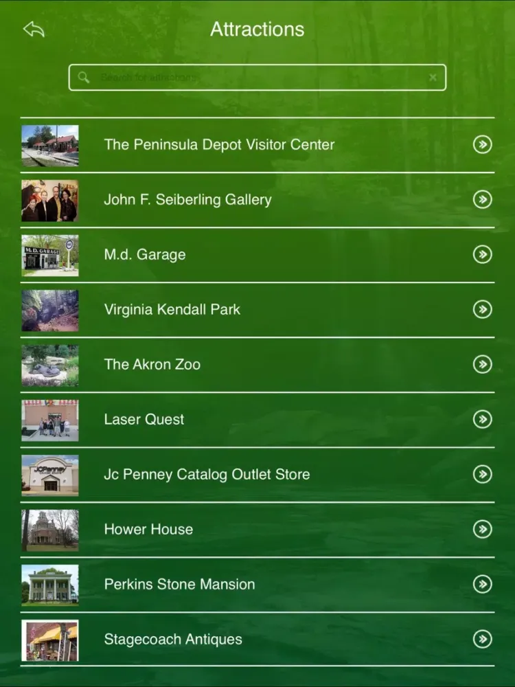 Capturas de pantalla de Cuyahoga Valley National Park Travel Guide iPad 