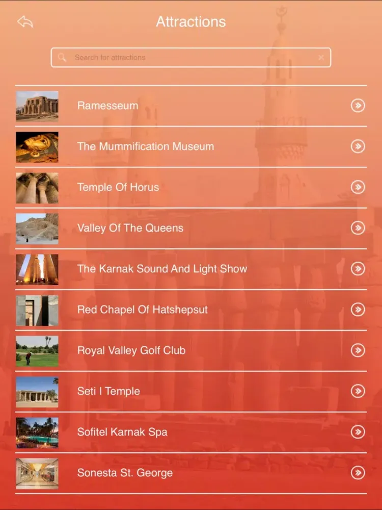 Luxor Tourist Guide iPad 应用截图