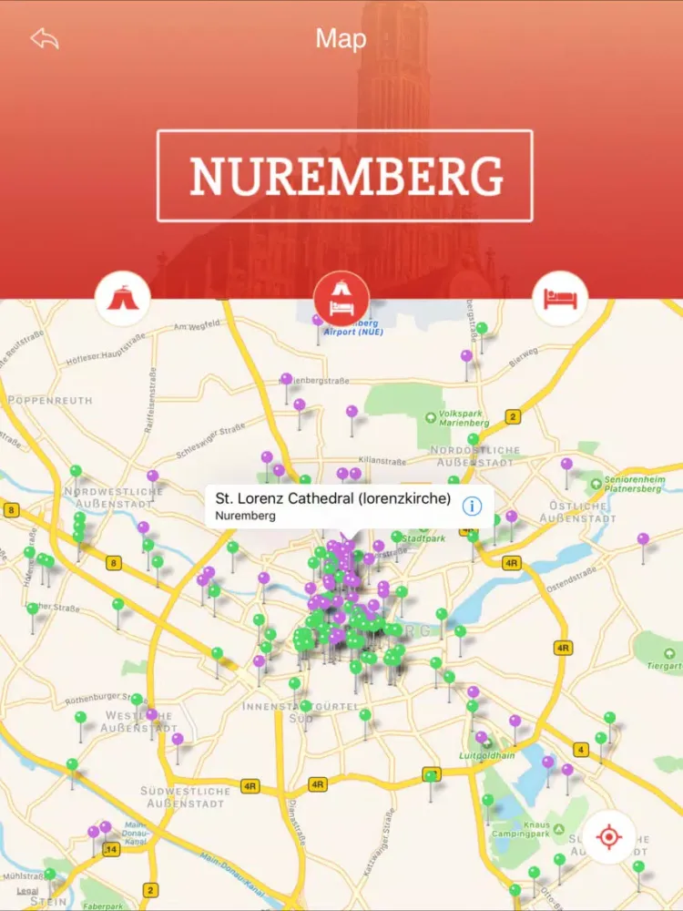Nuremberg Tourism Guide iPad  स्क्रीनशॉट