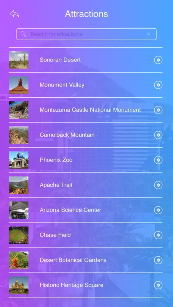 ภาพหน้าจอของ Phoenix Tourist Guide