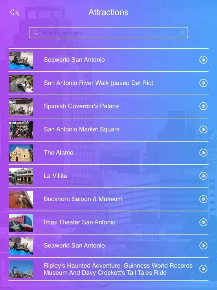 Скриншоты San Antonio Tourist Guide iPad 