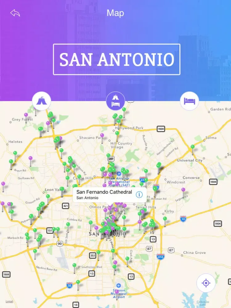 Скриншоты San Antonio Tourist Guide iPad 