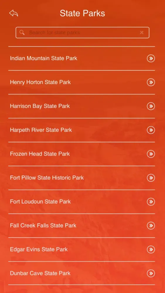 Tennessee State Parks & Trails スクリーンショット