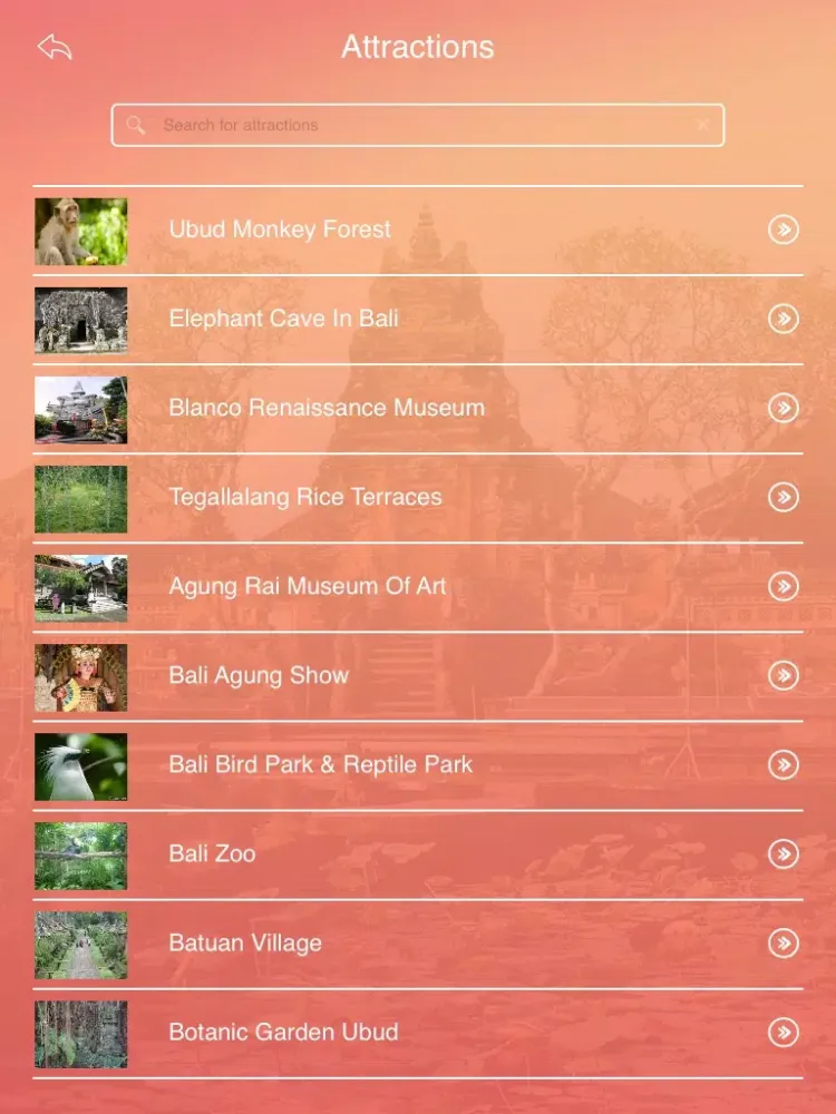 تصاویر Ubud City Guide iPad 