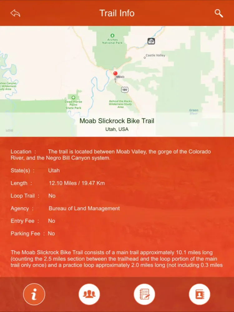 Capturas de tela do Utah State Parks & Trails iPad 