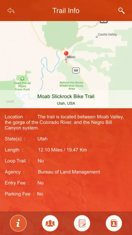 Capturas de tela do Utah State Parks & Trails