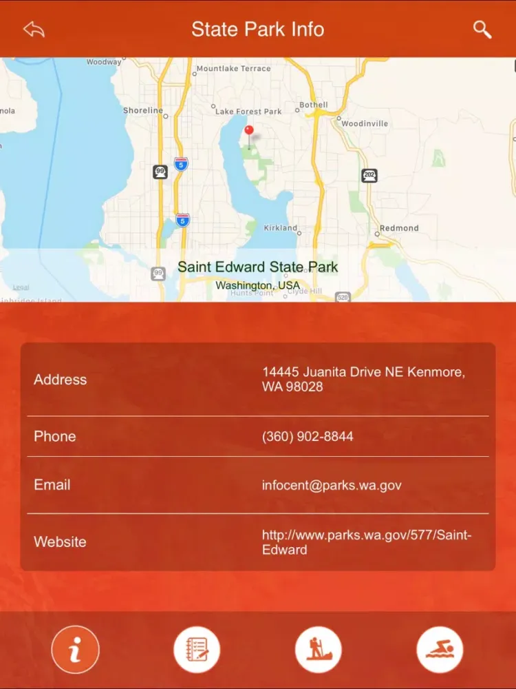 Washington State Parks & Trails iPad 应用截图