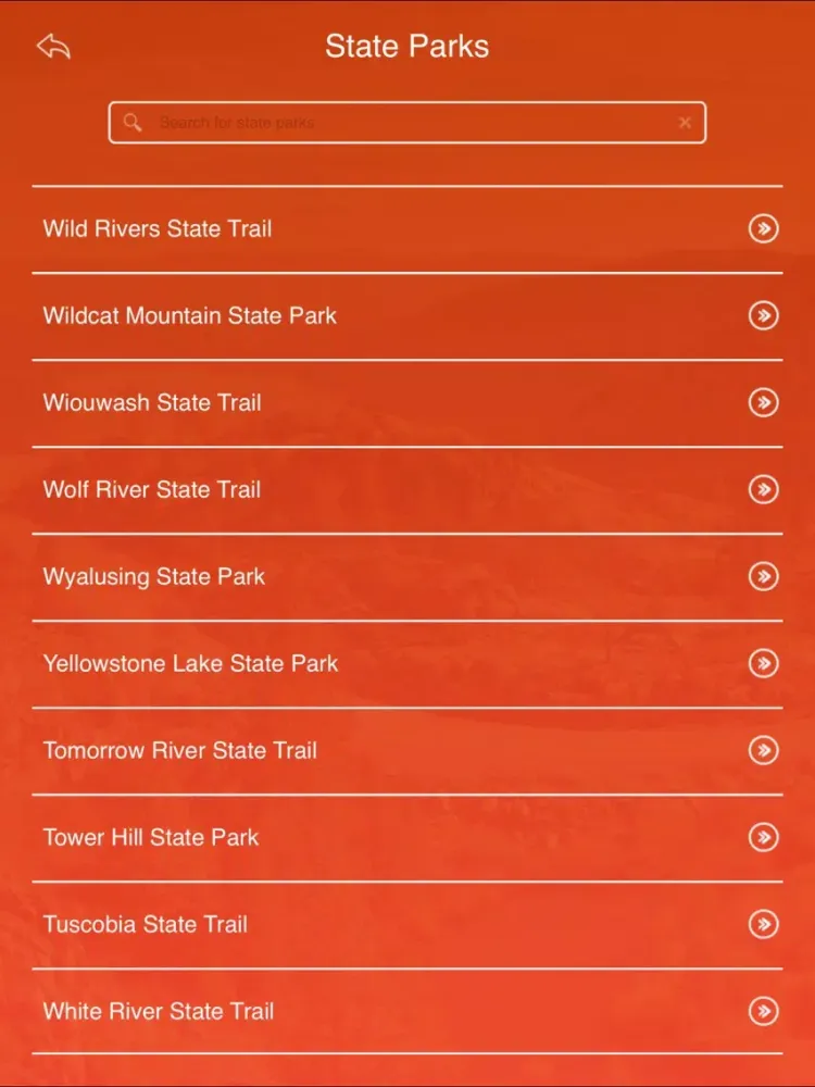 Screenshot di Wisconsin State Parks & Trails iPad 