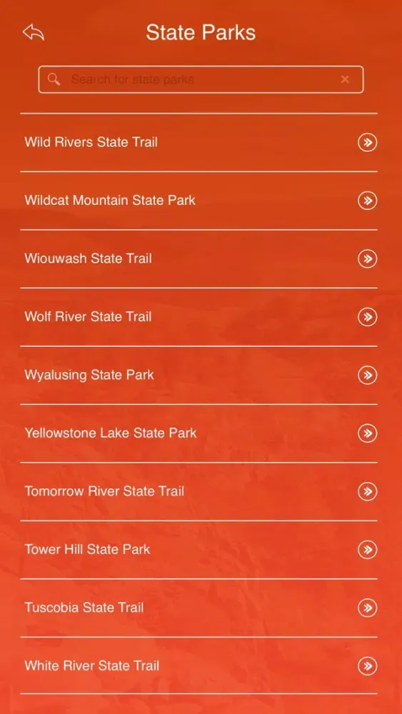 Screenshot di Wisconsin State Parks & Trails