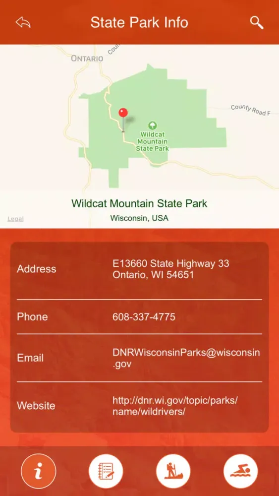 Screenshot di Wisconsin State Parks & Trails