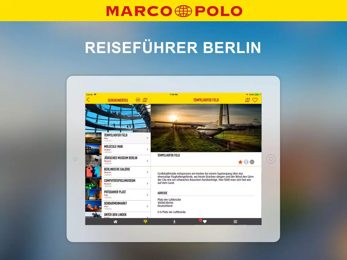 MARCO POLO - ITB Guide iPad  スクリーンショット