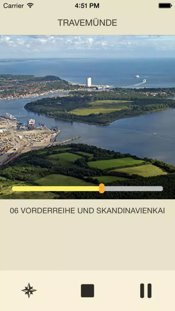 Tangkapan skrin iTour Travemünde Deutsch