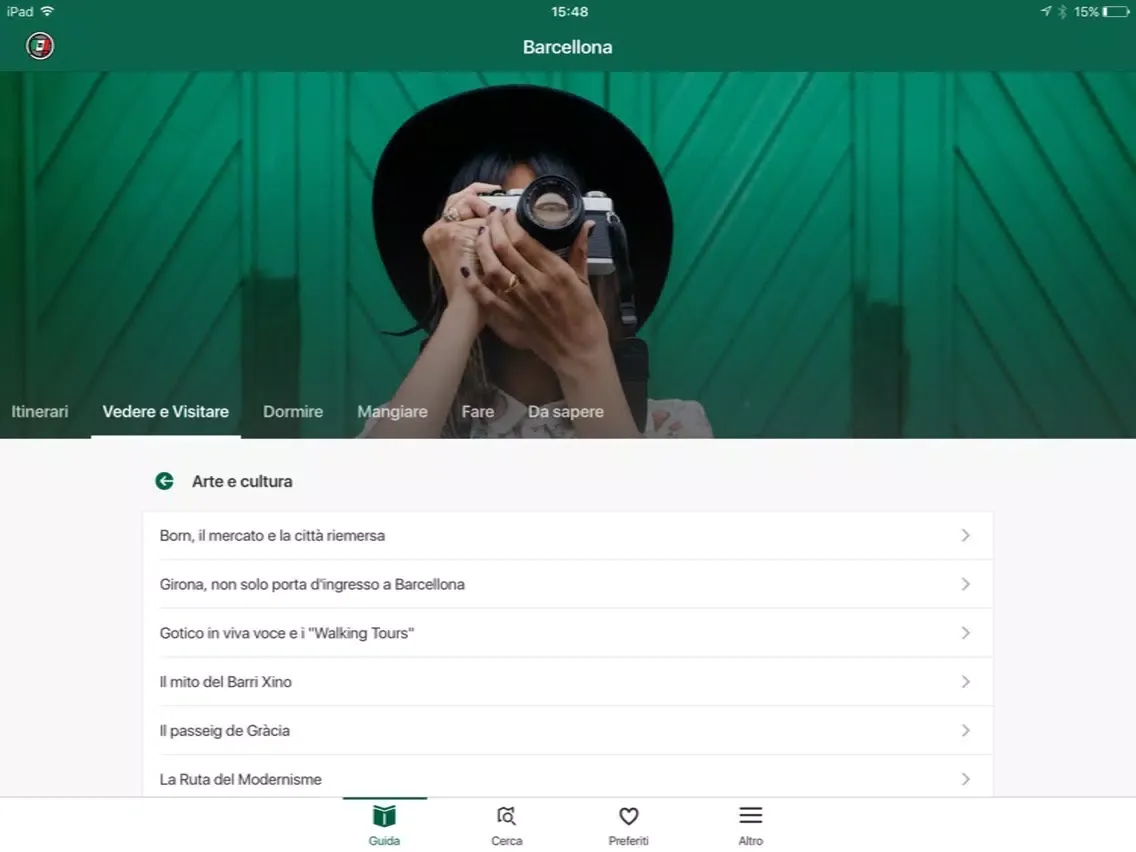 Barcellona Guida Verde Touring iPad  Screenshots