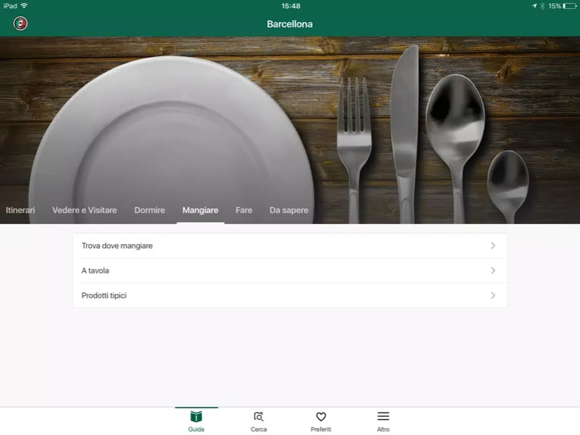 Barcellona Guida Verde Touring iPad  Screenshots