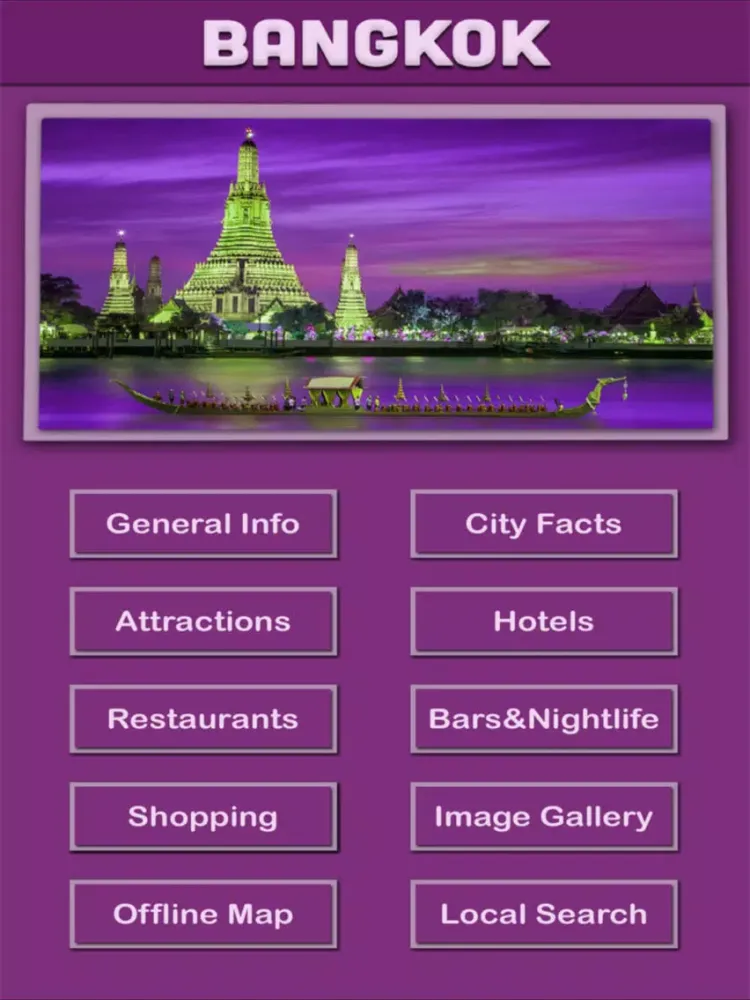 تصاویر Bangkok Offline Map Tourism Guide iPad 
