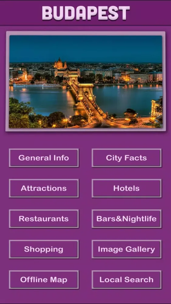 Budapest Offline Map Visitors Guide Screenshots