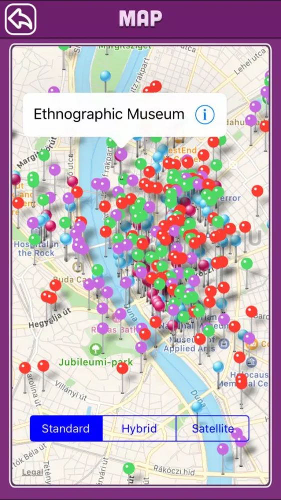 Budapest Offline Map Visitors Guide Screenshots