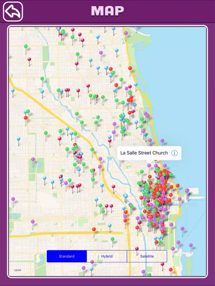 Capturas de tela do Chicago Offline Map Tourism Guide iPad 