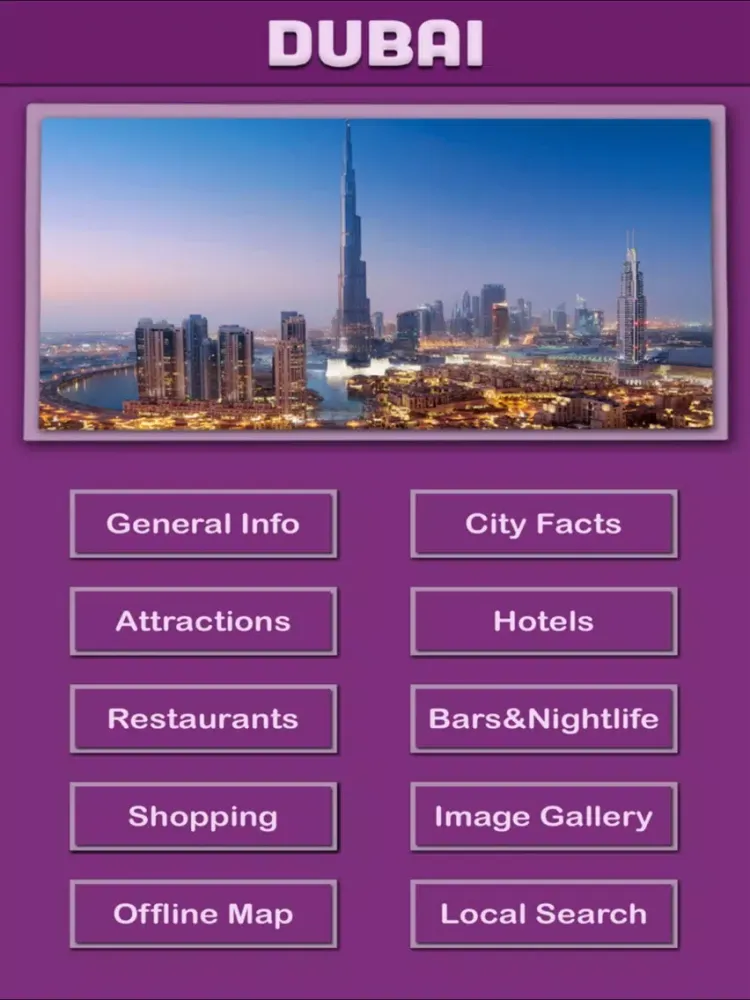 Captures d'écran de Dubai City Offline Map Travel Guide iPad 