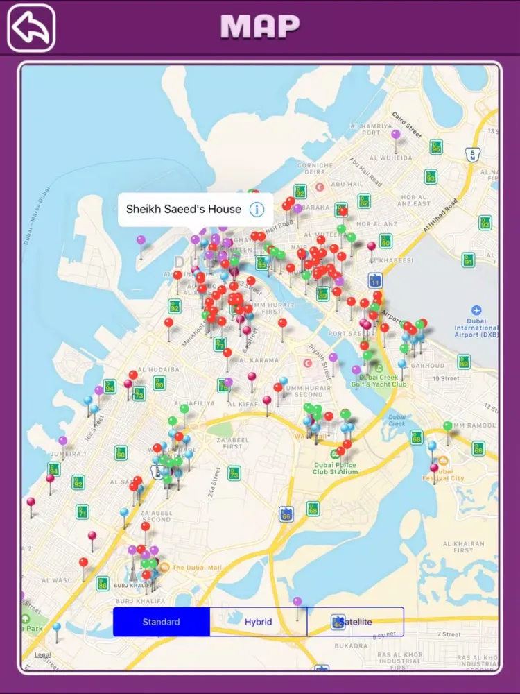 Captures d'écran de Dubai City Offline Map Travel Guide iPad 