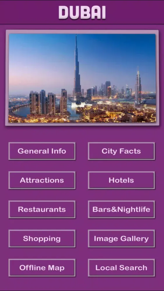 Captures d'écran de Dubai City Offline Map Travel Guide