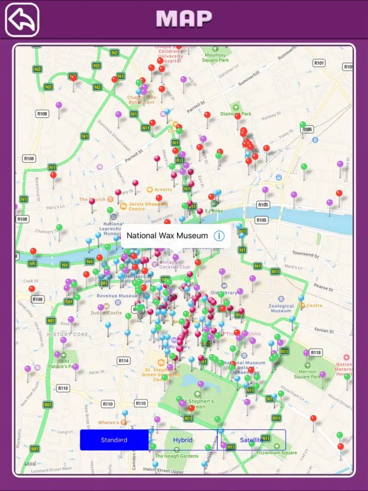 صور Dublin Offline Map Tourism Guide iPad 